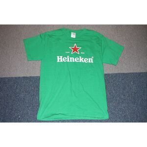Fruit of the Loom Green Heineken T-Shirt - Size Medium